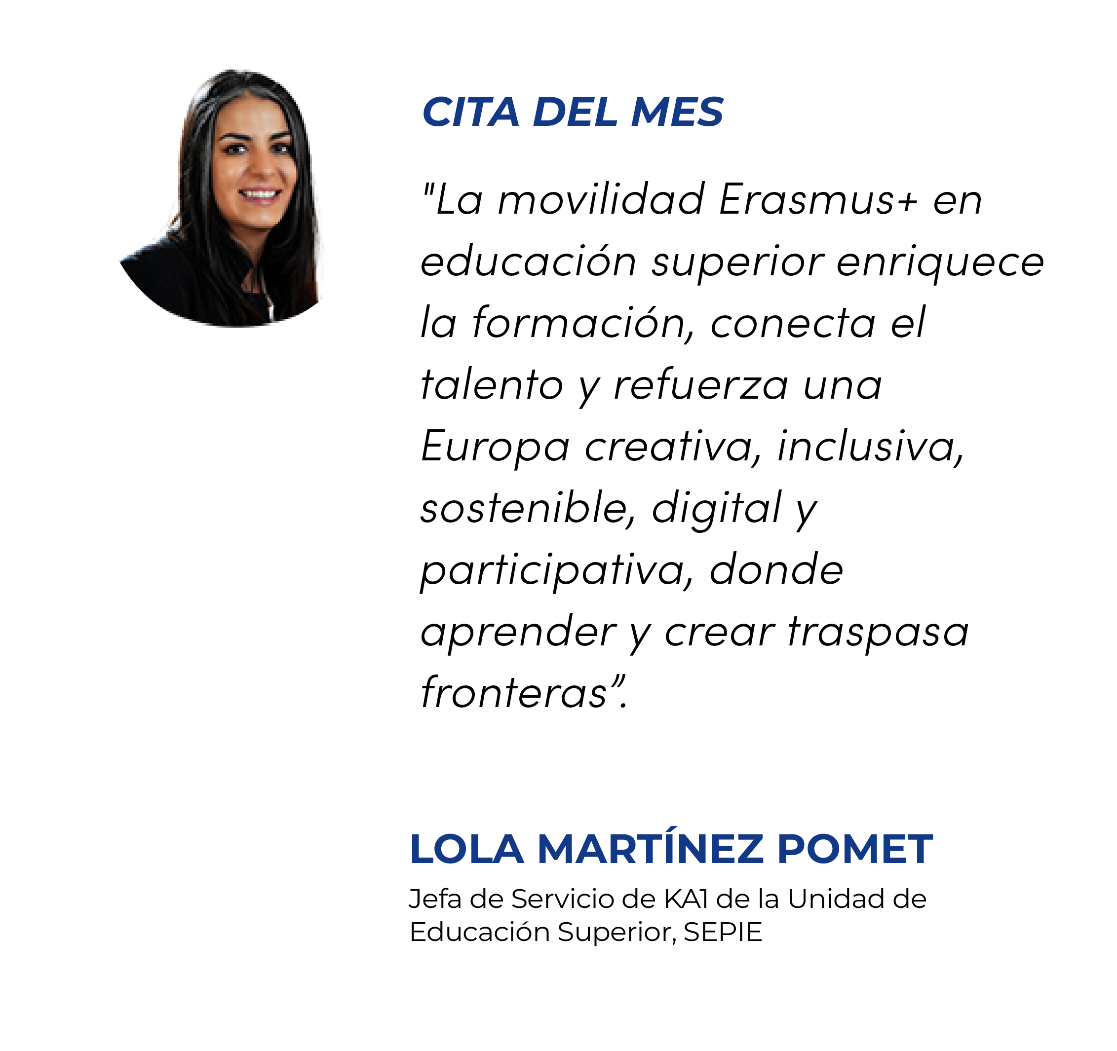 Cita del mes