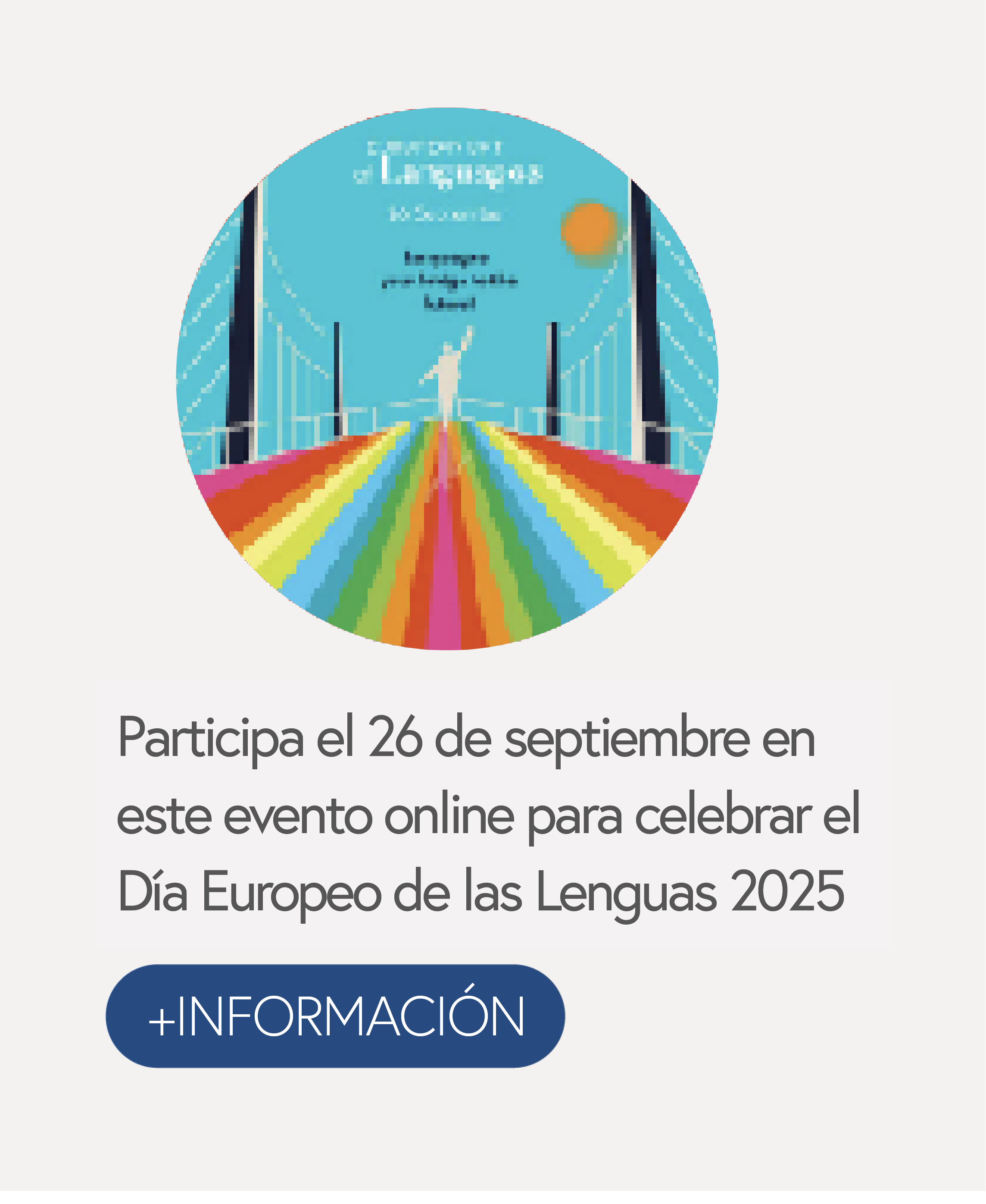 Participa el 26 de septiembre en este evento online para celebrar el Día Europeo de las Lenguas 2025.